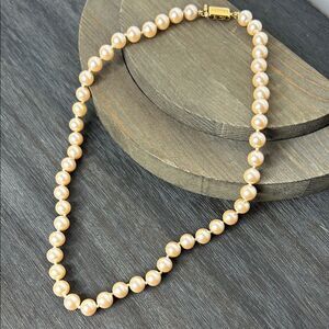 Monet Elegant Faux Pearl Necklace, 18’